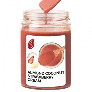 Peeled Almond Roasted Coconut and Strawberry Cream