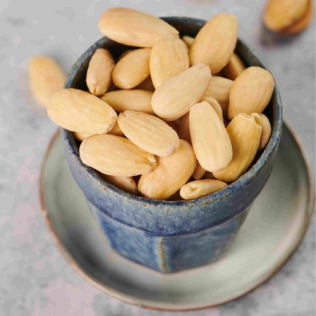 Giant almonds peeled
